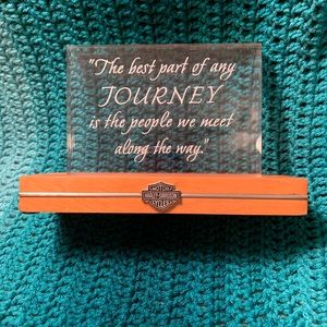 HARLEY DAVIDSON OAK & ACRYLIC PICTURE FRAME